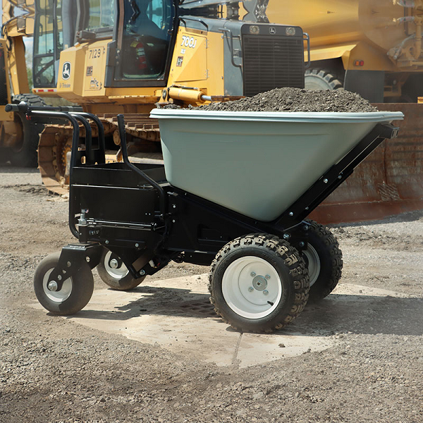 1200lb Capacity Fully Electric Wheel Barrow with All Terrain Wheels